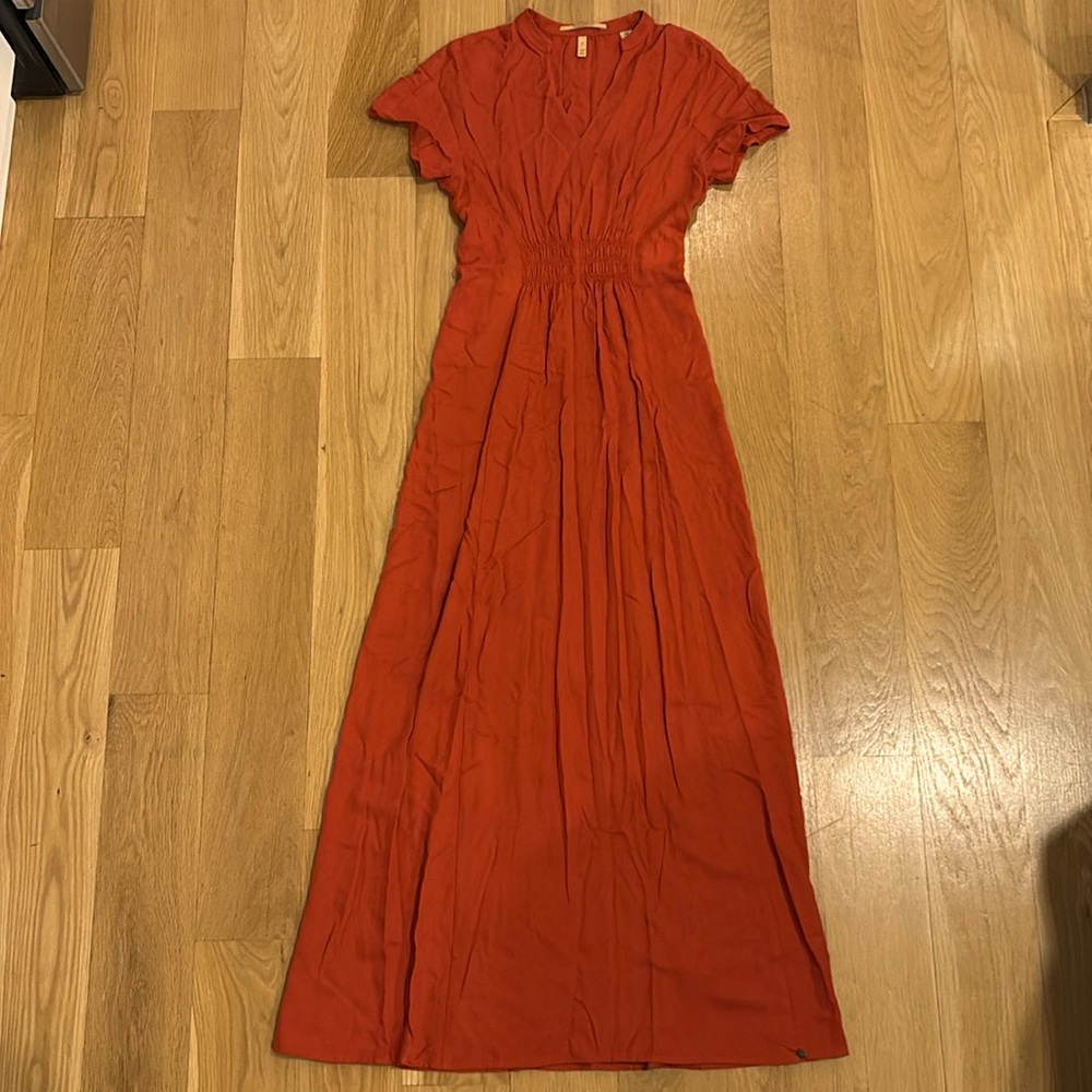Scotch and Soda floor length orange dress